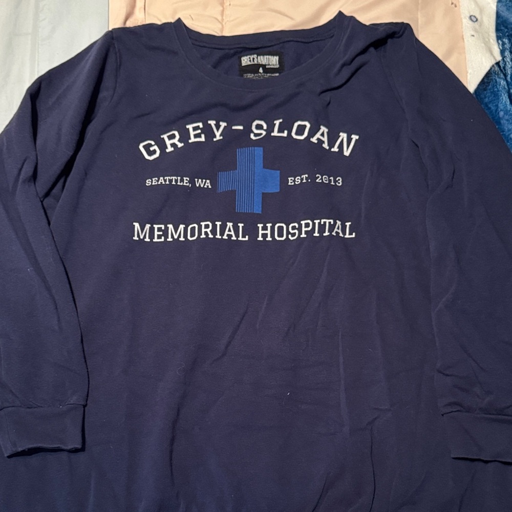 Torrid Size 4 Grey-Sloan Memorial Hospital Navy Blue Sweatshirt